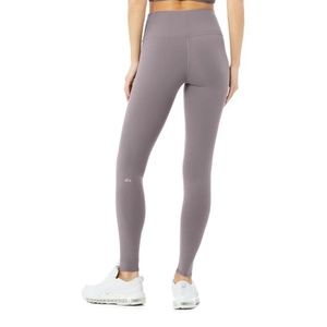 Alo yoga high waist air brush legging full length purple dusk size m